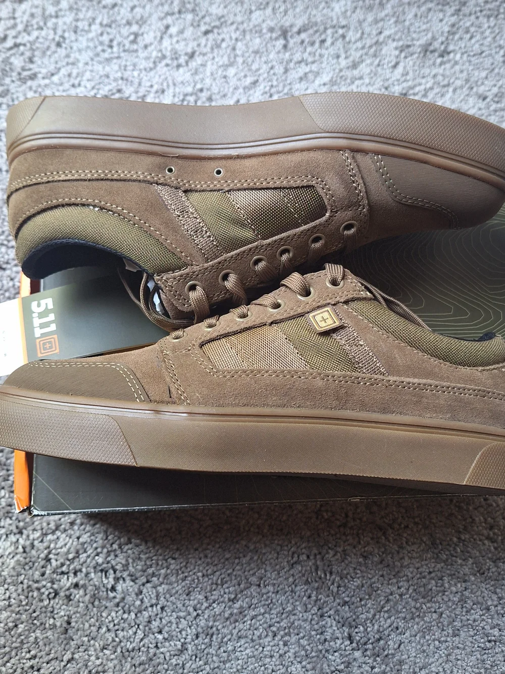 5.11 Tactical Men's Lace-Up Sneakers in Brown
